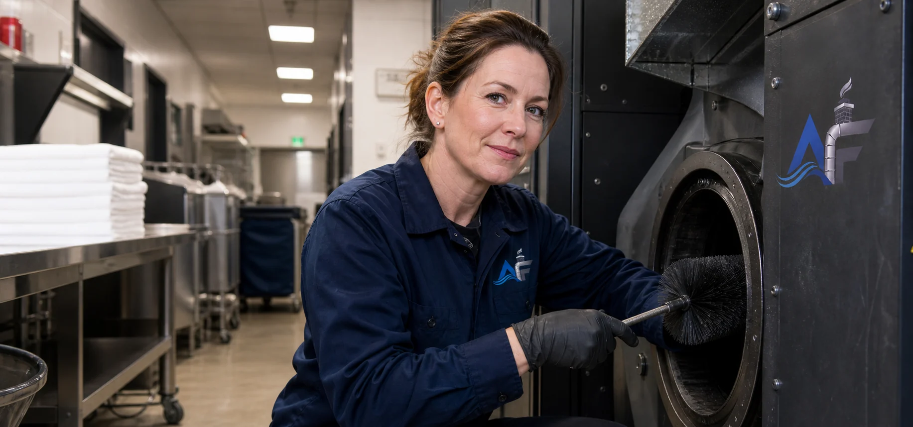 Restaurant Dryer Vent Cleaning professional work guide from Alpha Flow